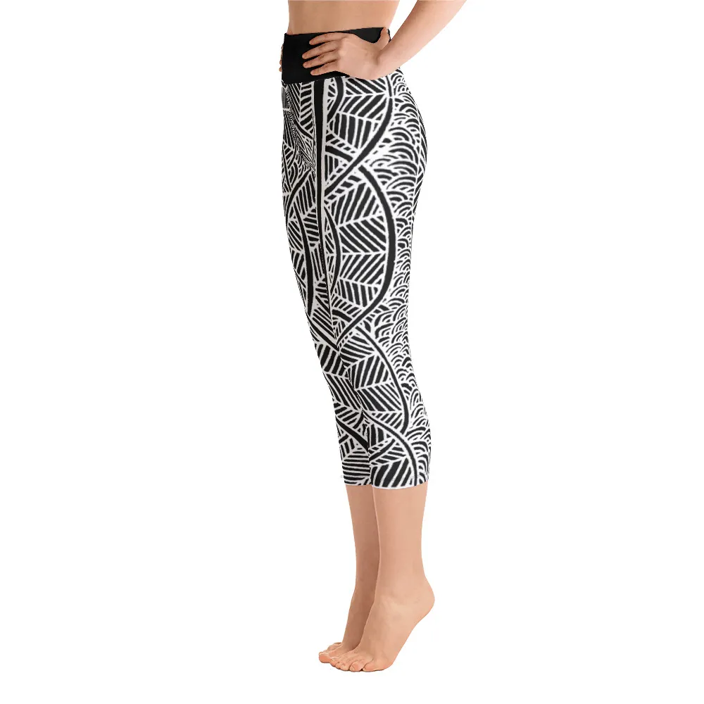 Yoga Capri Leggings Pouring on Springs