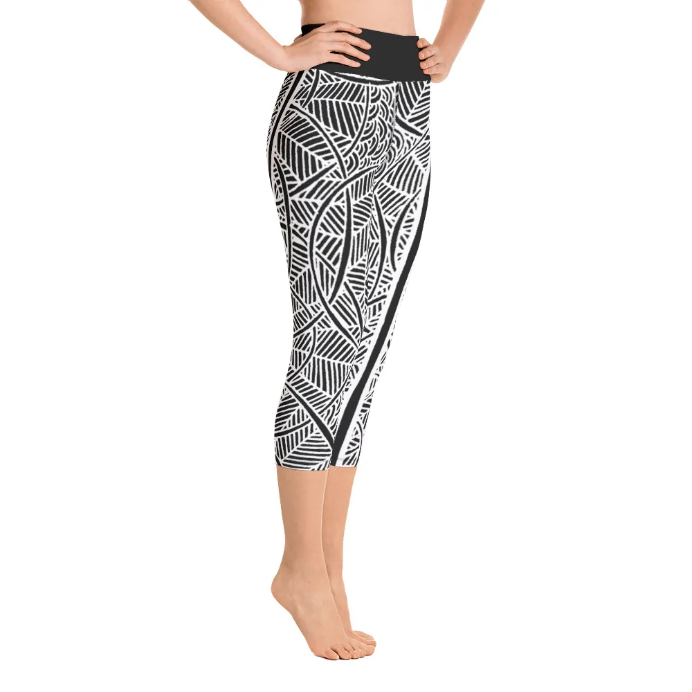 Yoga Capri Leggings Pouring on Springs