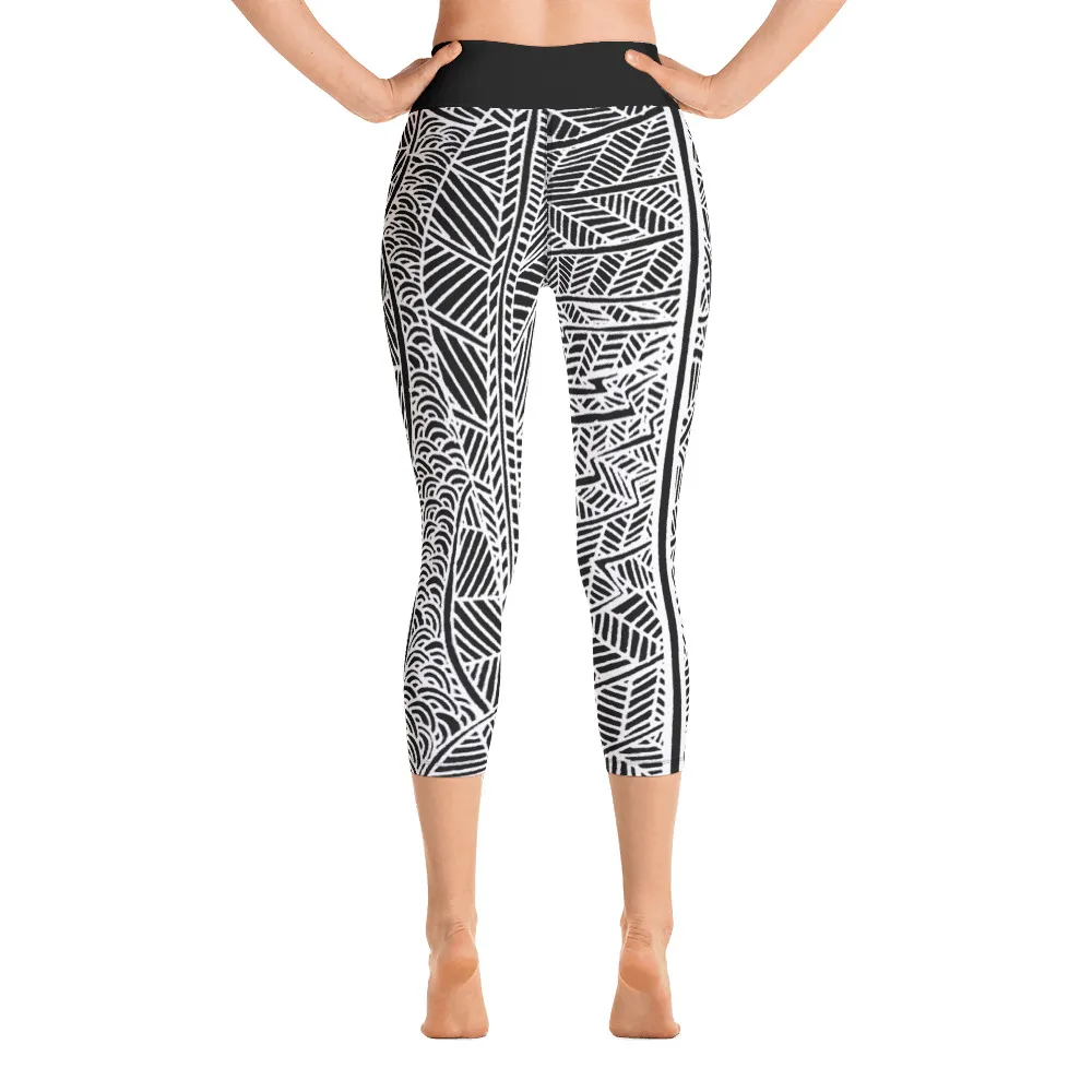 Yoga Capri Leggings Pouring on Springs